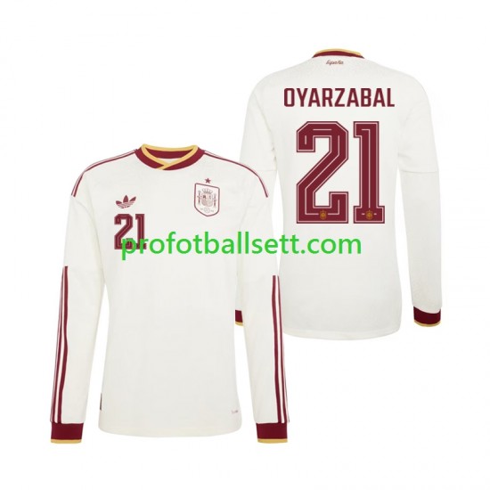 Fotballdrakt Spania Mikel Oyarzabal 21 Herre Bortekit VM 2026 Langermet
