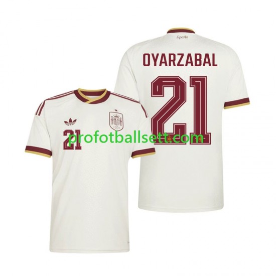 Fotballdrakt Spania Mikel Oyarzabal 21 Herre Bortekit VM 2026 Kortermet