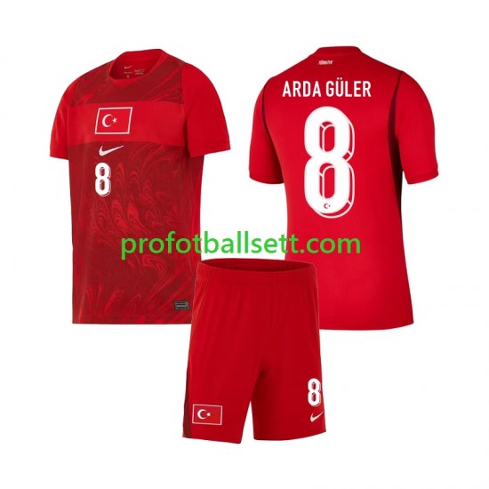 Fotballdrakt Tyrkia Arda Guler 8 Barn Hjemmekit VM 2026 Kortermet