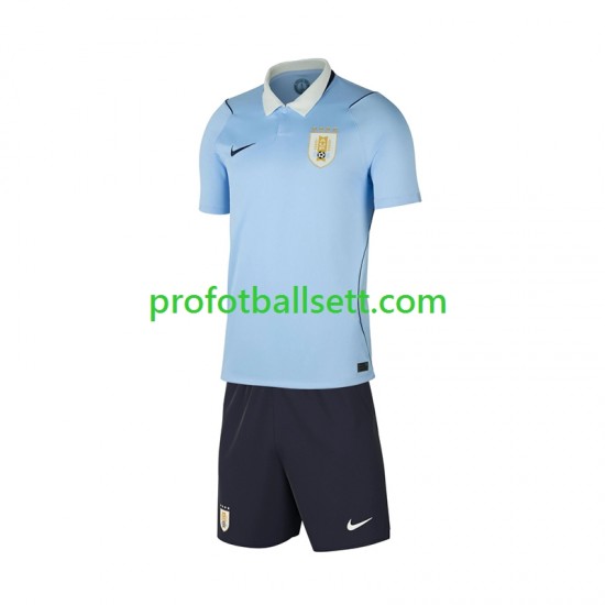 Fotballdrakt Uruguay Barn Hjemmekit VM 2026 Kortermet