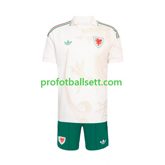 Fotballdrakt Wales Barn Bortekit VM 2026 Kortermet
