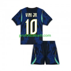 Fotballdrakt Brasil Vinicius Junior 10 Barn Bortekit VM 2026 Kortermet