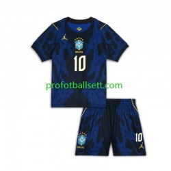 Fotballdrakt Brasil Vinicius Junior 10 Barn Bortekit VM 2026 Kortermet