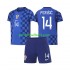 Fotballdrakt Kroatia Ivan Perisic 14 Barn Bortekit VM 2026 Kortermet