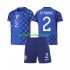 Fotballdrakt Kroatia Josip Stanisic 2 Barn Bortekit VM 2026 Kortermet
