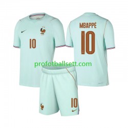 Fotballdrakt Frankrike Kylian Mbappe 10 Barn Bortekit VM 2026 Kortermet