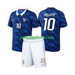 Fotballdrakt Frankrike Kylian Mbappe 10 Barn Hjemmekit VM 2026 Kortermet