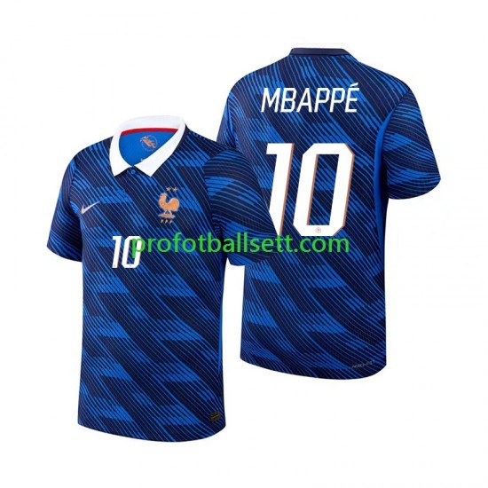 Fotballdrakt Frankrike Kylian Mbappe 10 Herre Hjemmekit VM 2026 Kortermet