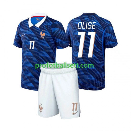 Fotballdrakt Frankrike Michael Olise 11 Barn Hjemmekit VM 2026 Kortermet
