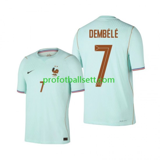 Fotballdrakt Frankrike Ousmane Dembele 7 Herre Bortekit VM 2026 Kortermet