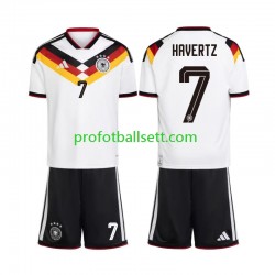Fotballdrakt Tyskland Kai Havertz 7 Barn Hjemmekit VM 2026 Kortermet
