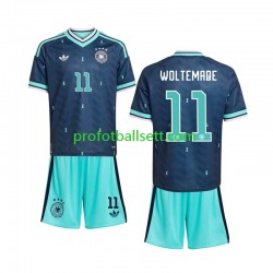 Fotballdrakt Tyskland Nick Woltemade 11 Barn Bortekit VM 2026 Kortermet