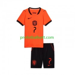 Fotballdrakt Nederland Xavi Simons 7 Barn Hjemmekit VM 2026 Kortermet