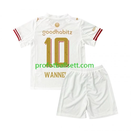 Fotballdrakt PSV Eindhoven Paul Wanner 10 Efteling Barn Fjerdekit 2025-2026 Kortermet