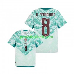 Fotballdrakt Portugal Bruno Fernandes 8 Herre Bortekit VM 2026 Kortermet