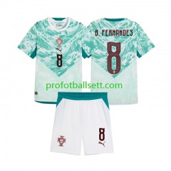 Fotballdrakt Portugal Bruno Fernandes 8 Barn Bortekit 2026 2027 Kortermet