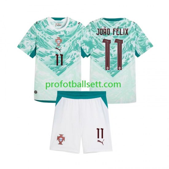 Fotballdrakt Portugal Joao Felix 11 Barn Bortekit 2026 2027 Kortermet