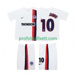 Retro Fotballdrakt AC Milan RONALDINHO 10 2002 2003 Barn Bortekit Kortermet
