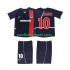 Retro Fotballdrakt AC Milan RONALDINHO 10 2002 2003 Barn Hjemmekit Kortermet