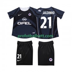 Retro Fotballdrakt AC Milan RONALDINHO 10 2002 2003 Barn Tredjekit Kortermet