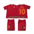 Retro Fotballdrakt AS Roma Totti 10 2017-2018 Barn Hjemmekit Kortermet