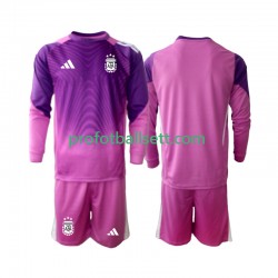 Fotballdrakt Argentina Keeper Barn Hjemmekit 2025 Langermet