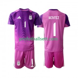 Fotballdrakt Argentina Keeper Walter Daniel Benitez 1 Barn Hjemmekit 2025 Kortermet