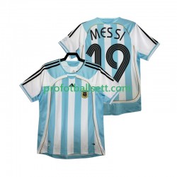 Retro Fotballdrakt Argentina MESSI 19 Herre Hjemmekit 2006 Kortermet