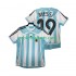 Retro Fotballdrakt Argentina MESSI 19 Herre Hjemmekit 2006 Kortermet