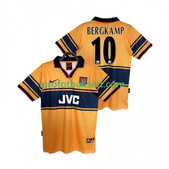 Retro Fotballdrakt Arsenal BERGKAMP10 1997 Herre Bortekit 1999 Kortermet