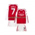 Fotballdrakt Arsenal Bukayo Saka 7 Barn Hjemmekit 2025-2026 Langermet