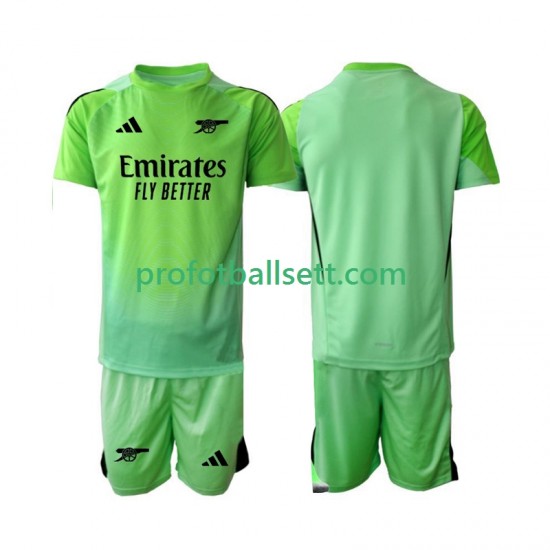 Fotballdrakt Arsenal Keeper Barn Bortekit 2025-2026 Kortermet