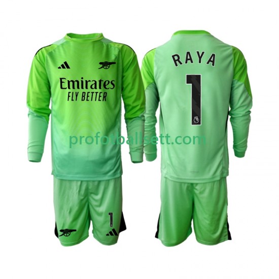 Fotballdrakt Arsenal Keeper Raya 1 Barn Bortekit 2025-2026 Langermet