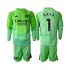 Fotballdrakt Arsenal Keeper Raya 1 Barn Bortekit 2025-2026 Langermet