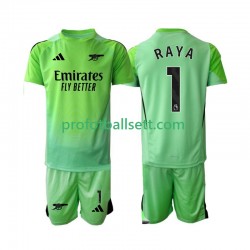 Fotballdrakt Arsenal Keeper Raya 1 Barn Bortekit 2025-2026 Kortermet