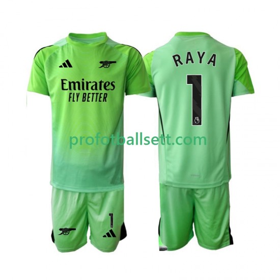 Fotballdrakt Arsenal Keeper Raya 1 Barn Bortekit 2025-2026 Kortermet