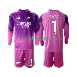 Fotballdrakt Arsenal Keeper Raya 1 Barn Tredjekit 2025-2026 Langermet