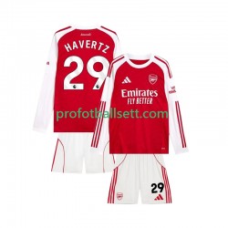 Fotballdrakt Arsenal Kai Havertz 29 Barn Hjemmekit 2025-2026 Langermet
