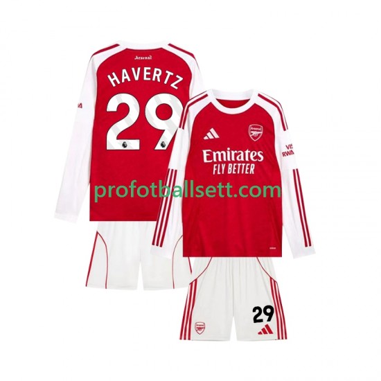 Fotballdrakt Arsenal Kai Havertz 29 Barn Hjemmekit 2025-2026 Langermet