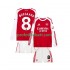 Fotballdrakt Arsenal Martin Odegaard 8 Barn Hjemmekit 2025-2026 Langermet