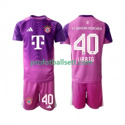 Fotballdrakt FC Bayern München Keeper Jonas Urbig 40 Barn Fjerdekit 2025-2026 Kortermet