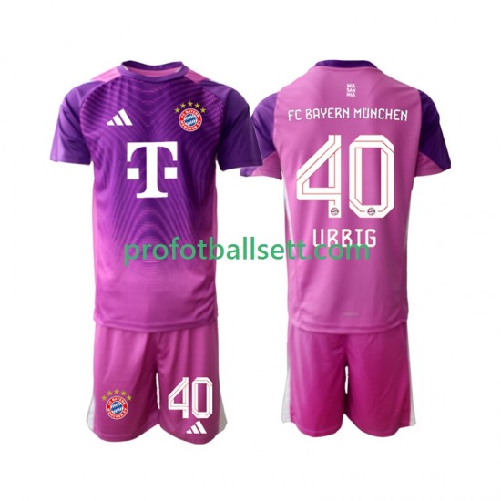 Fotballdrakt FC Bayern München Keeper Jonas Urbig 40 Barn Fjerdekit 2025-2026 Kortermet