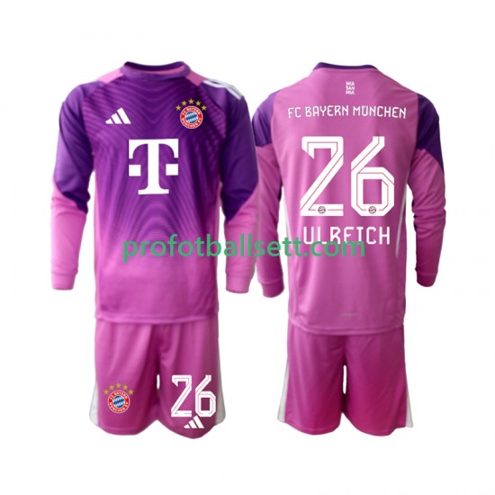 Fotballdrakt FC Bayern München Keeper Sven Ulreich 26 Barn Fjerdekit 2025-2026 Langermet