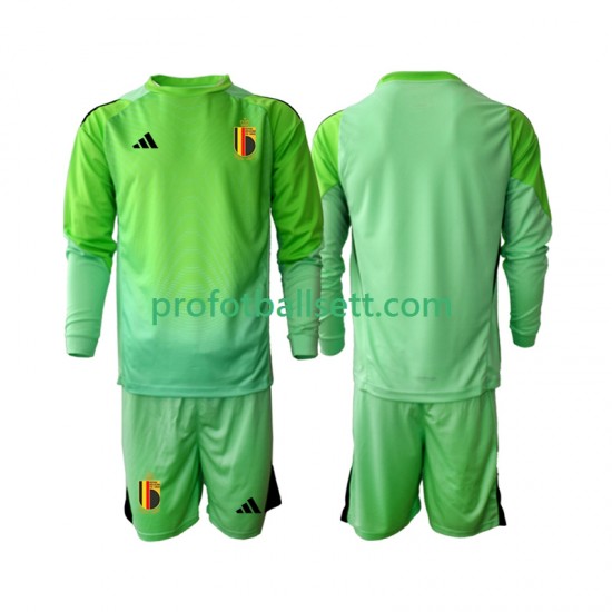 Fotballdrakt Belgia Keeper Barn Hjemmekit 2025 Langermet