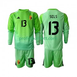 Fotballdrakt Belgia Keeper Matz Sels 13 Barn Hjemmekit 2025 Langermet