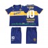 Retro Fotballdrakt CA Boca Juniors MARADONA 10 1996 1997 Barn Hjemmekit Kortermet