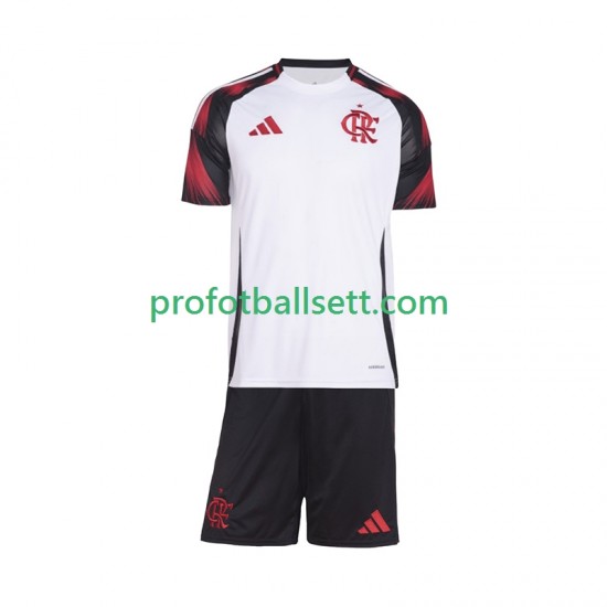 Fotballdrakt CR Flamengo Barn Bortekit 2025-2026 Kortermet