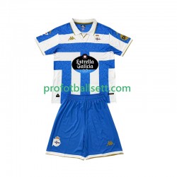 Fotballdrakt Deportivo La Coruna Barn Hjemmekit 2025-2026 Kortermet
