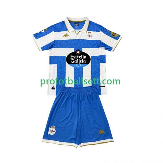 Fotballdrakt Deportivo La Coruna Barn Hjemmekit 2025-2026 Kortermet
