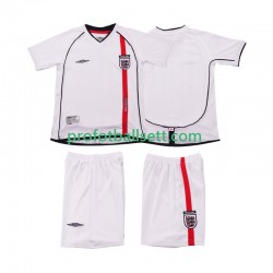 Retro Fotballdrakt England 2002 Barn Hjemmekit Kortermet